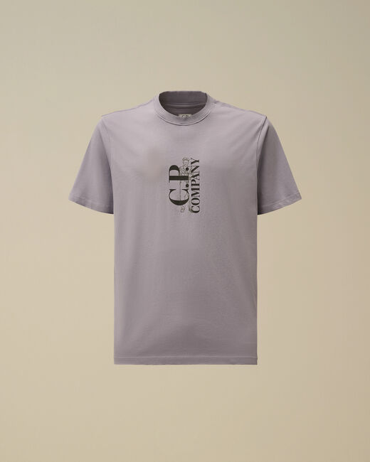 t-shirt con logo verticale 18CMTS138A 005100W 774 CP COMPANY 