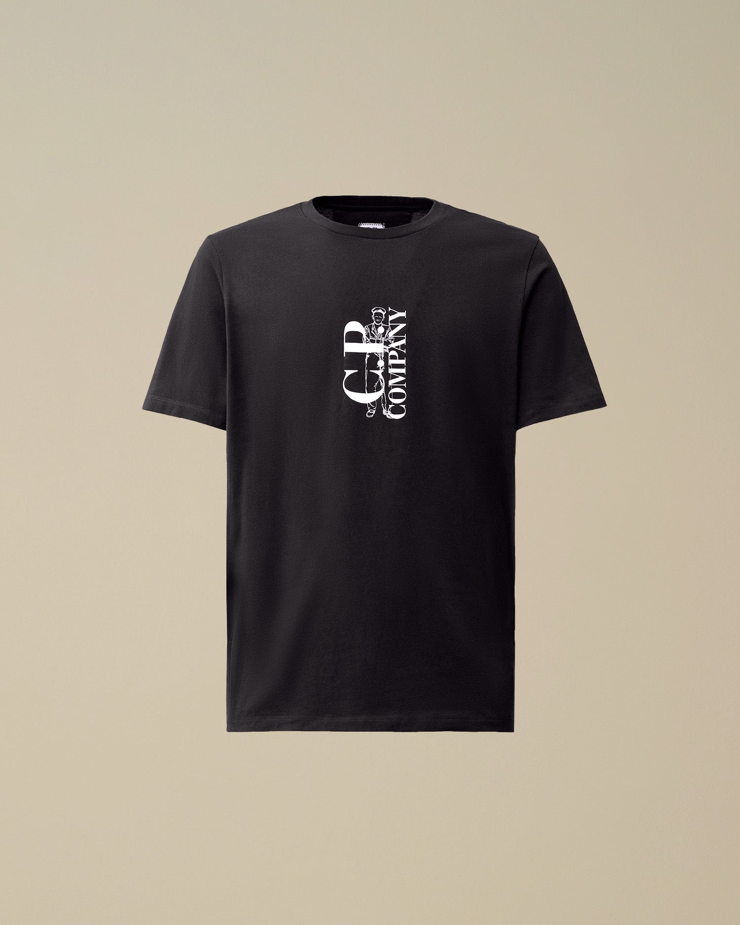 t-shirt con logo verticale 18CMTS138A 005100W 888 CP COMPANY 