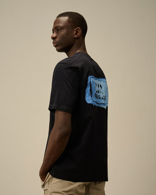 t-shirt con logo grafico 18CMTS143A 006586W 888 CP COMPANY 