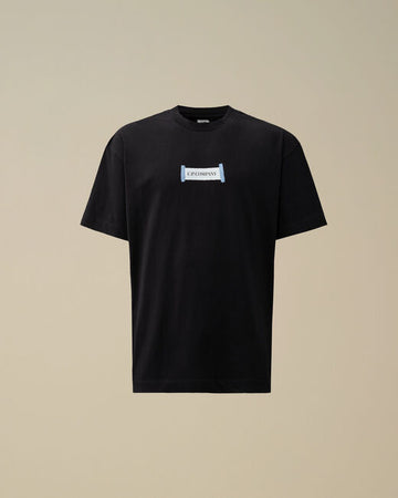 t-shirt con logo fronte e retro 18CMTS148A 006586W 888 CP COMPANY 