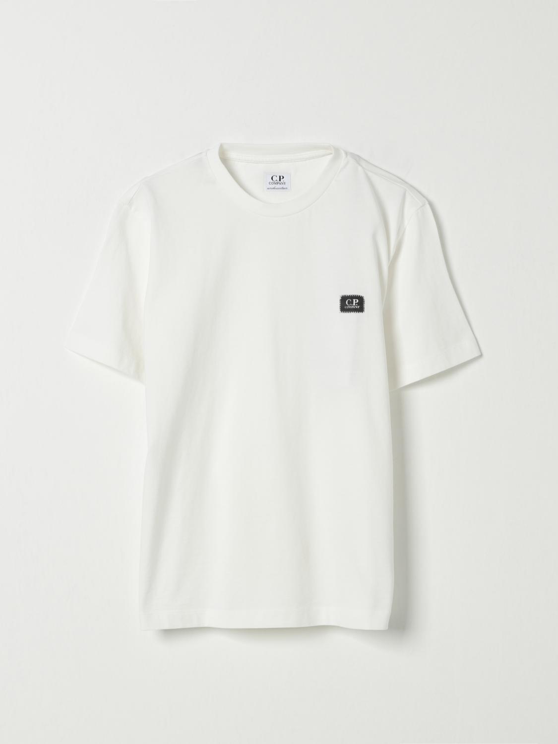 t-shirt con ricamo logo petto C6M008LAA17 10135 CP COMPANY KIDS 