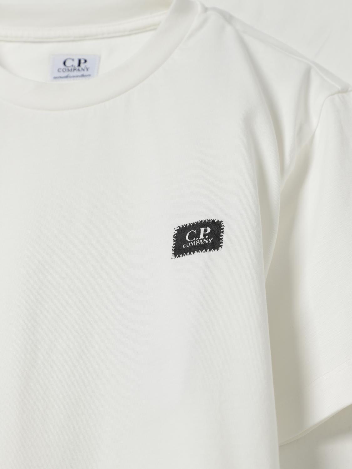 t-shirt con ricamo logo petto C6M008LAA17 10135 CP COMPANY KIDS 
