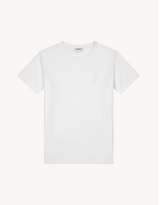 DONDUP t-shirt logo ricamato in tono Bianco