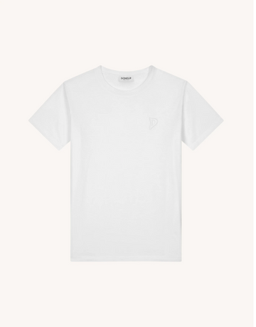 t-shirt logo ricamato in tono S746JF0271DFZ4 000 DONDUP 