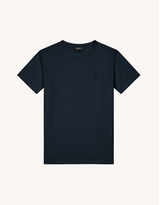 DONDUP t-shirt logo ricamato in tono Blu