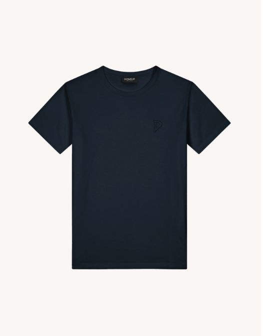 t-shirt logo ricamato in tono S746JF0271DFZ4 890 DONDUP 