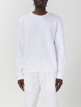 DONDUP felpa con logo in tono sul petto Bianco