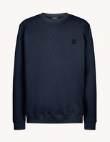 DONDUP felpa con logo in tono sul petto Blu