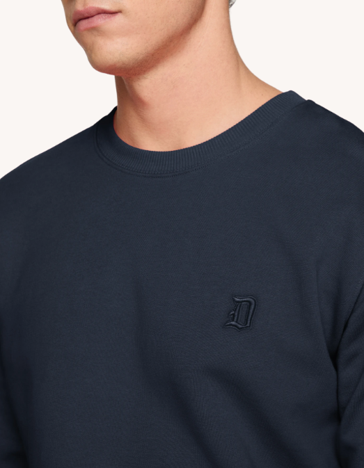 felpa con logo in tono sul petto UF641KF0196UFS6 890 DONDUP 