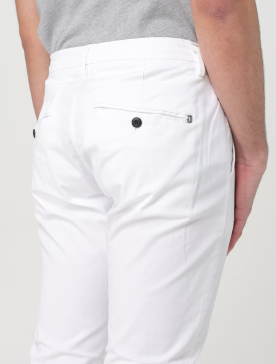 pantalone gaubert con bottone e zip UP235GS0096UPTD 000 DONDUP 