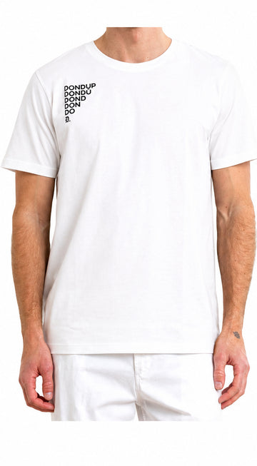 t-shirt con logo in tono US198JF0309UIT9 000 DONDUP 