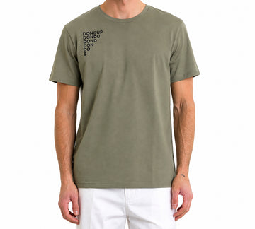 t-shirt con logo in tono US198JF0309UIT9 632 DONDUP 