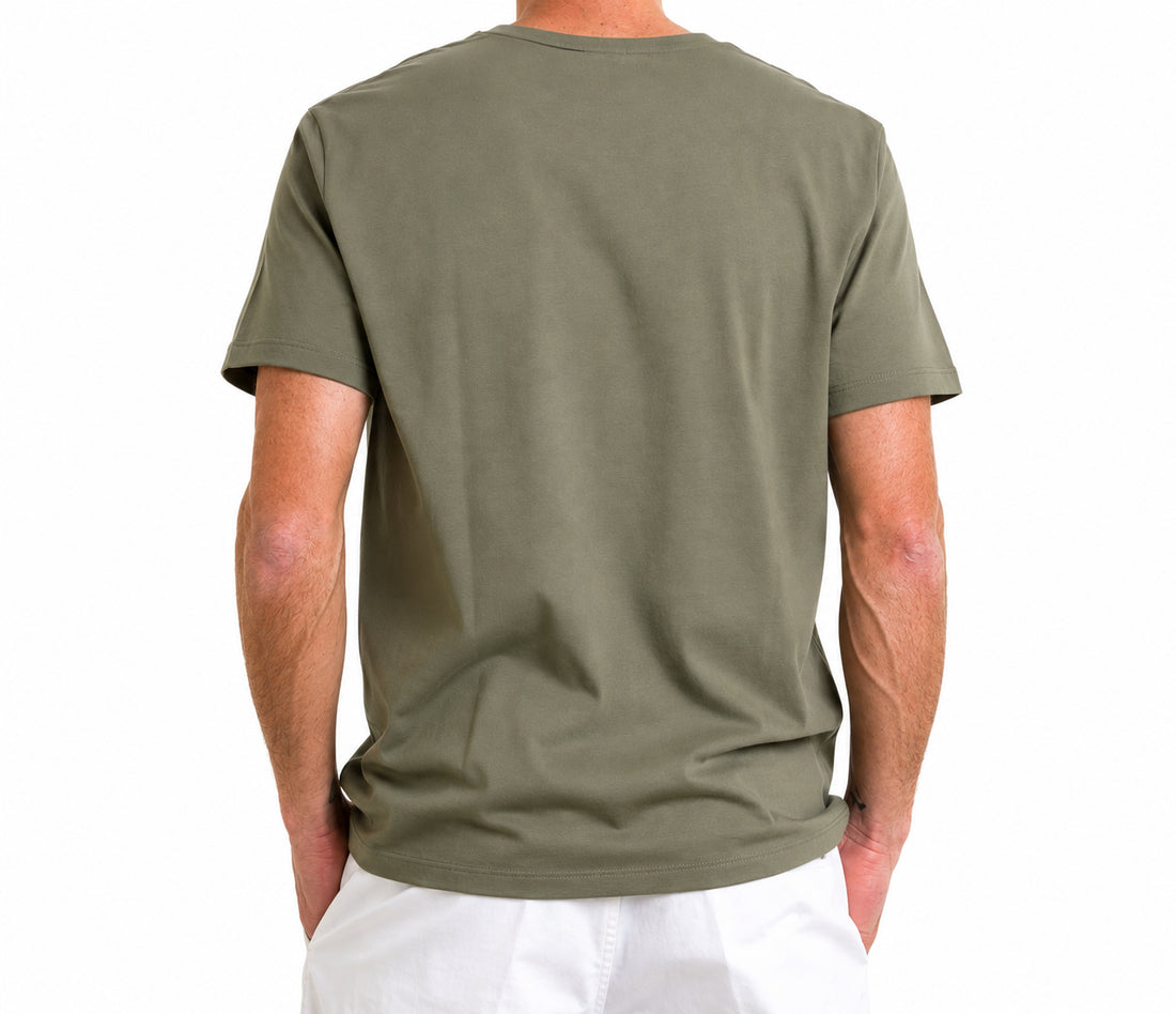 t-shirt con logo in tono US198JF0309UIT9 632 DONDUP 