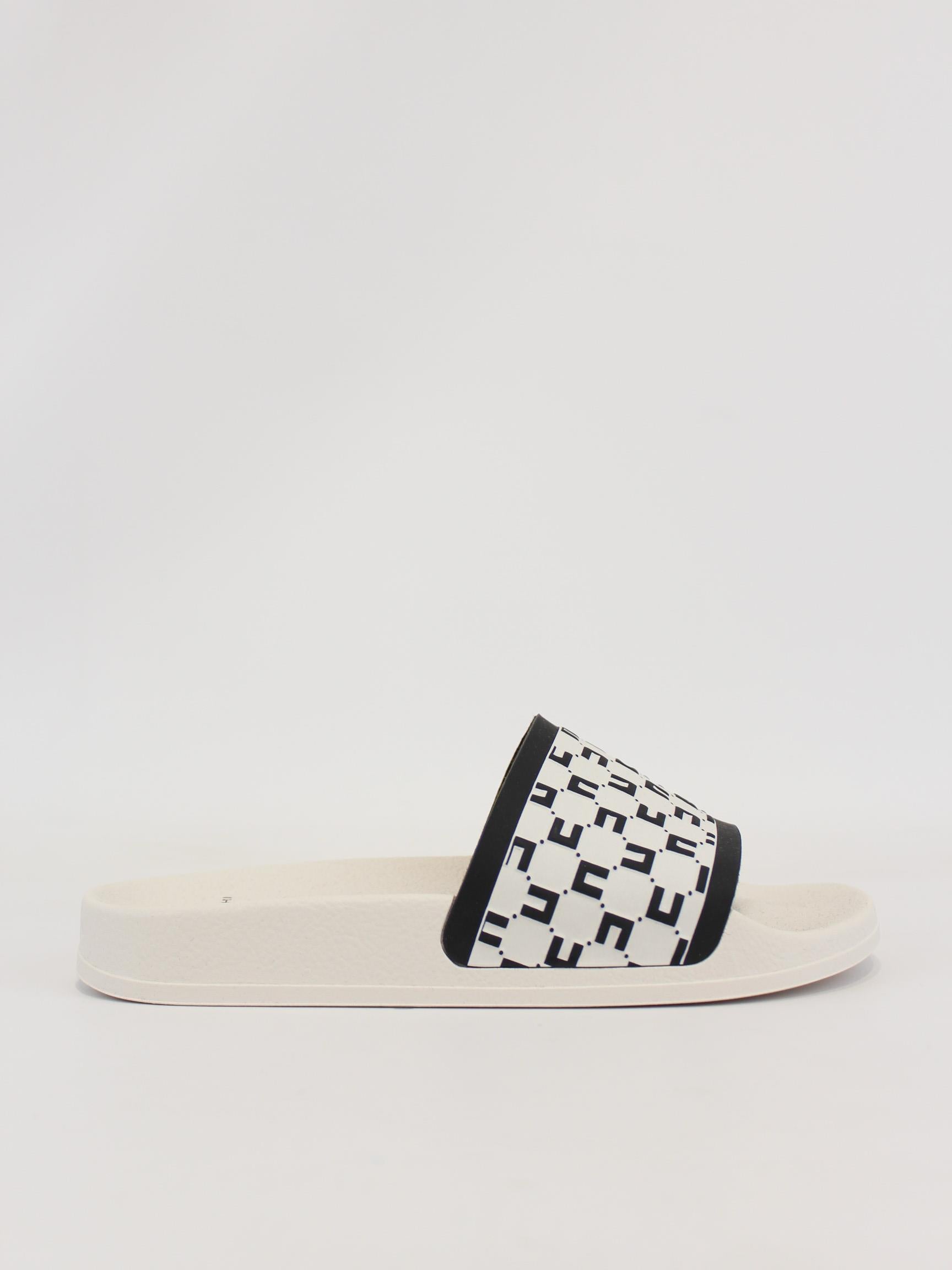 sandalo con logo all over F3A0 E0075 BURRO/NERO ELISABETTA FRANCHI 