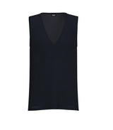 EMME MARELLA top in seta Blu