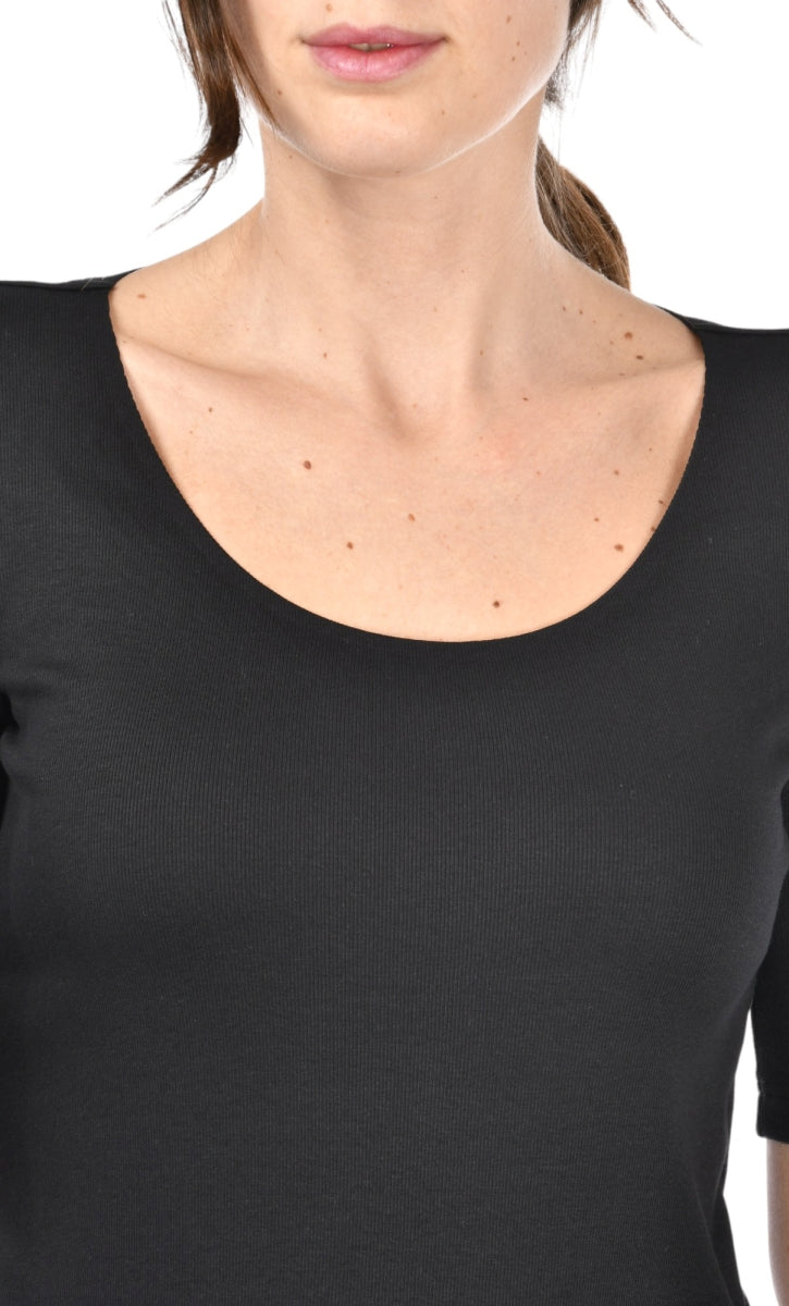 t-shirt con ampio scollo 60271 80302 099 GRAN SASSO 