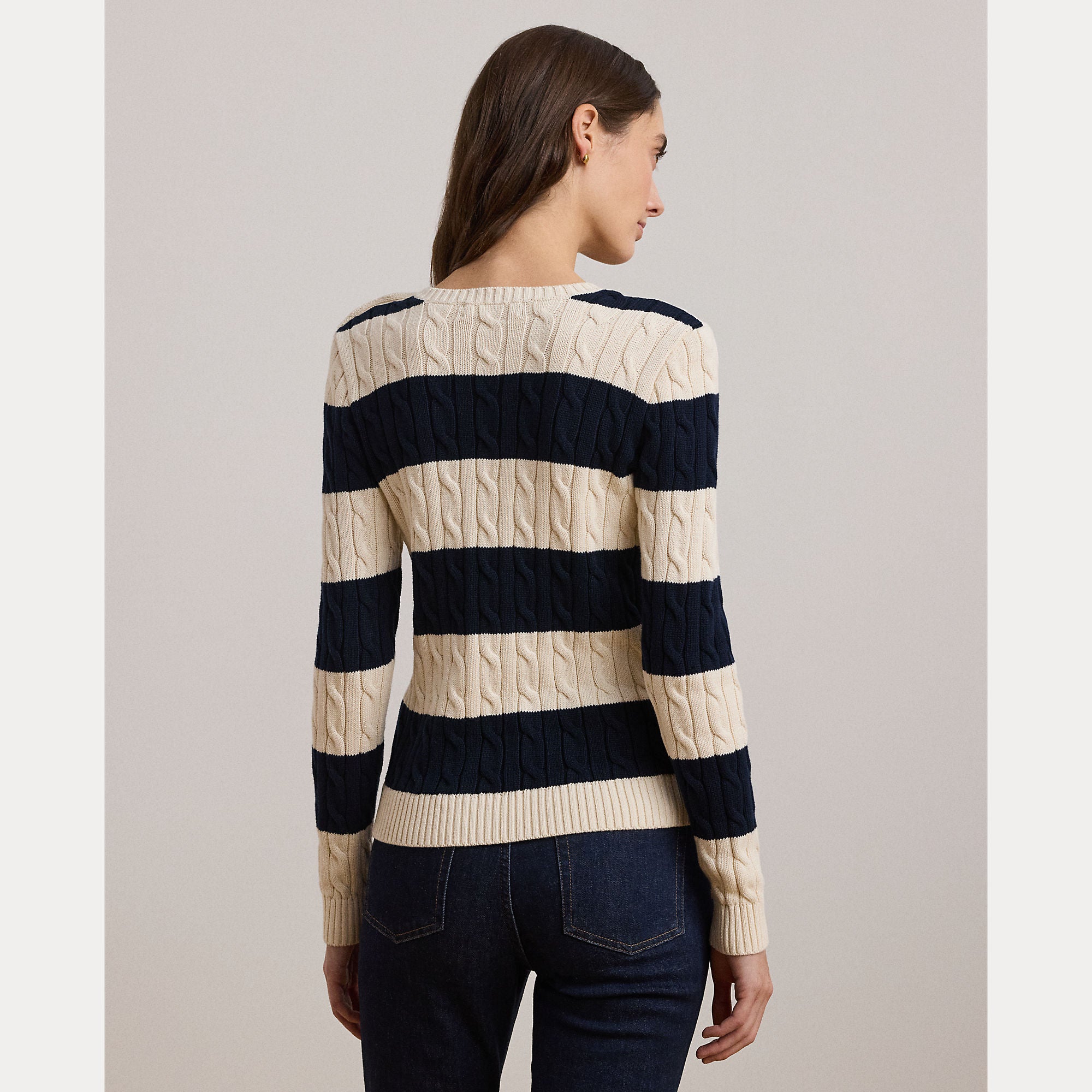 maglione a trecce e righe 200-957480 002 LAUREN RALPH LAUREN 
