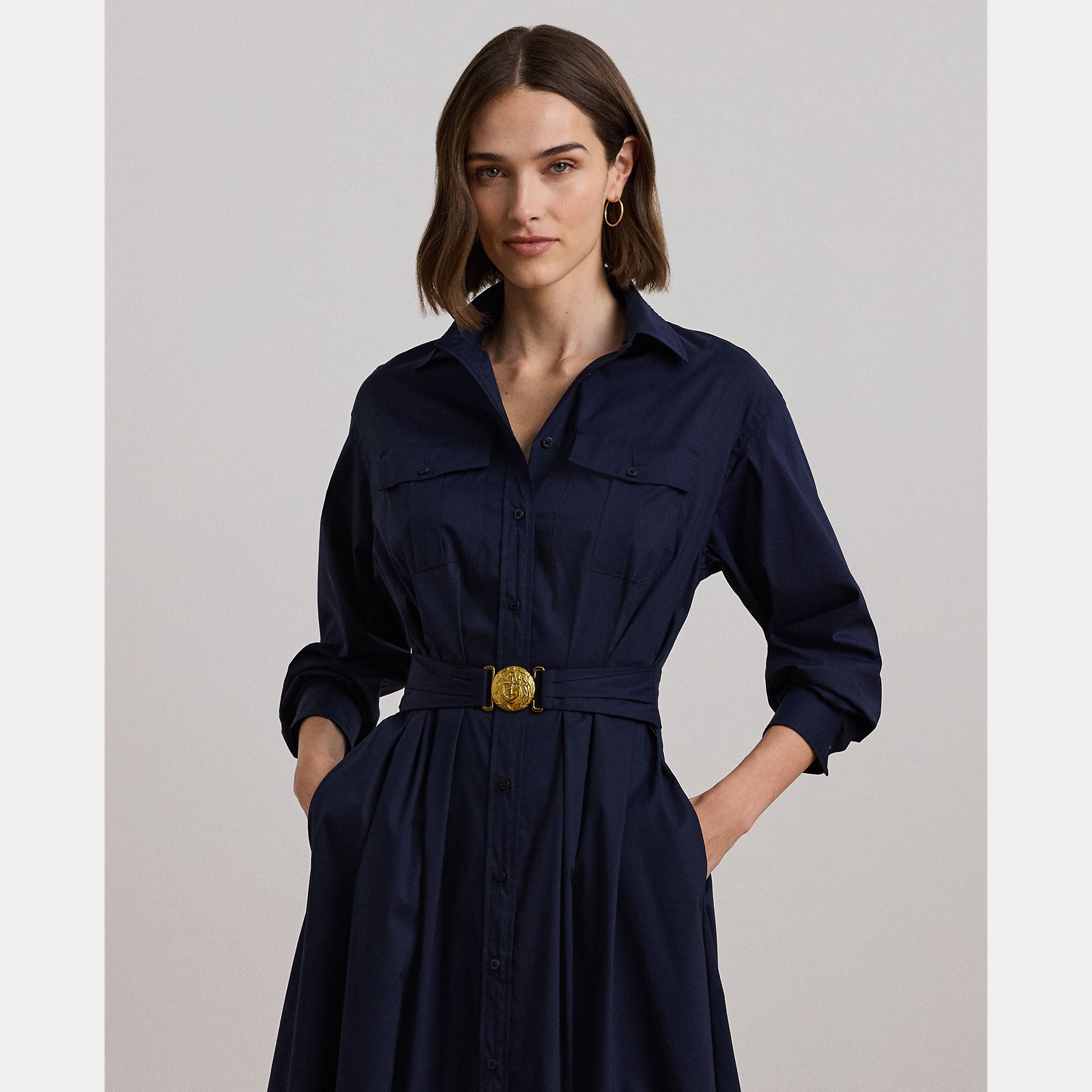 abito midi con cinta 250-957121 001 LAUREN RALPH LAUREN 