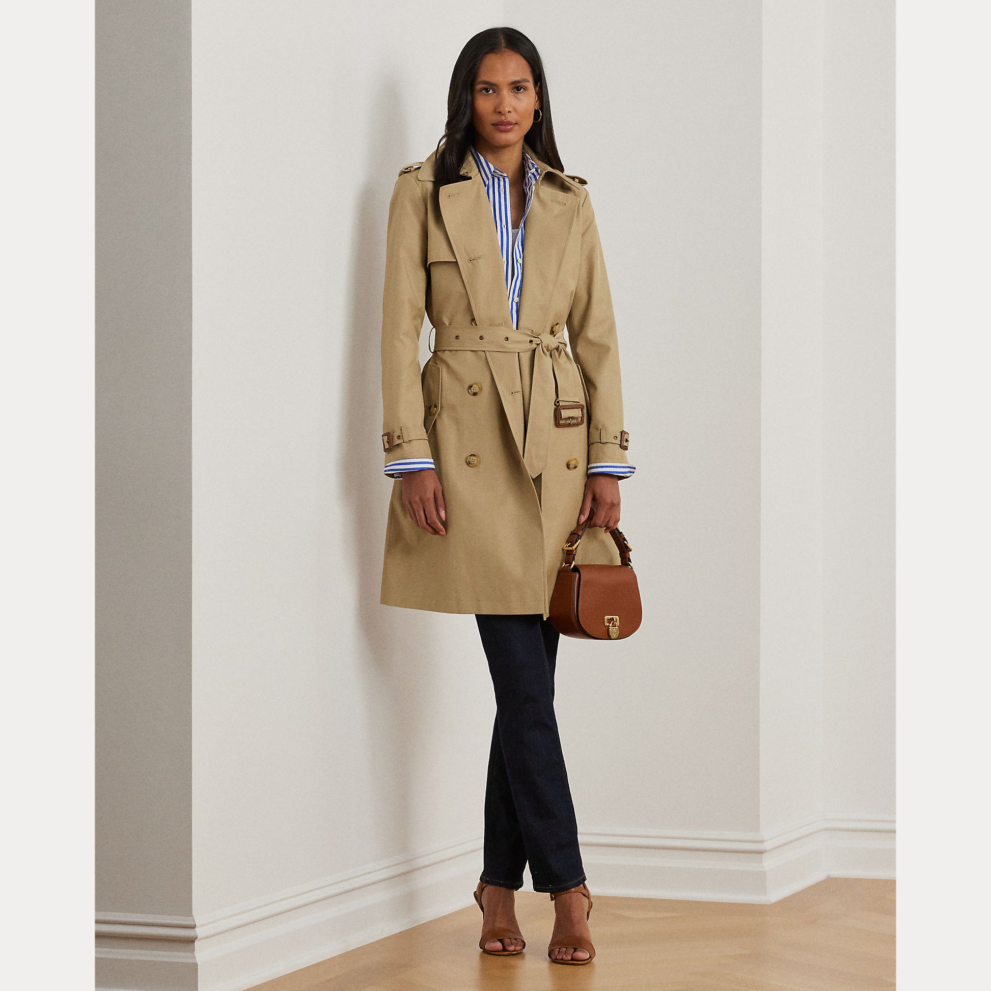 trench doppiopetto in cotone 297-967122 002 LAUREN RALPH LAUREN 