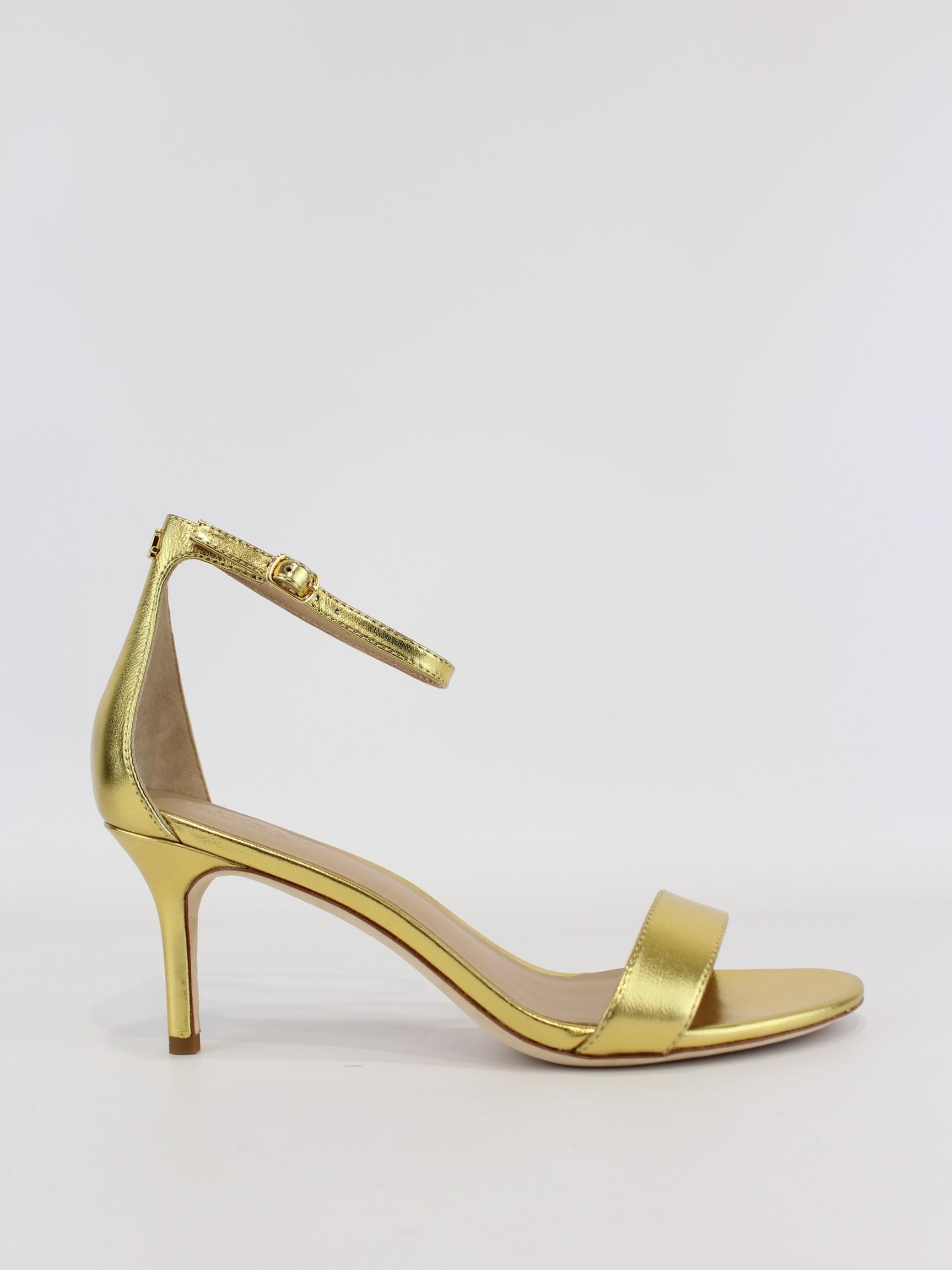 sandalo allie in pelle laminata 802-978207 001 LAUREN RALPH LAUREN 