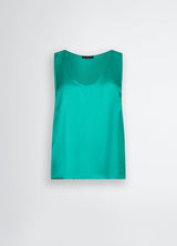 liU JO top in raso Verde