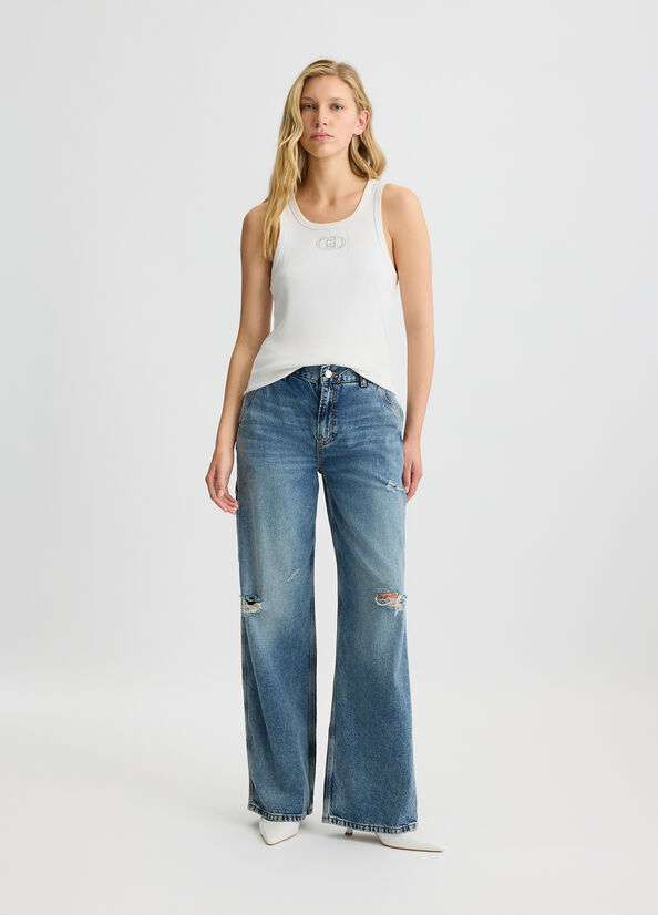 jeans con strappi UA5200D4990 78843 liU JO 