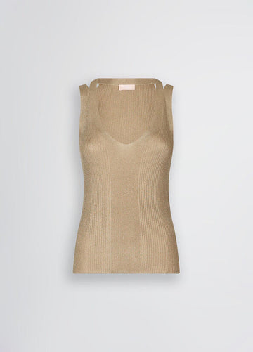 top maglia in lurex WA5057MS64J A4342 liU JO 