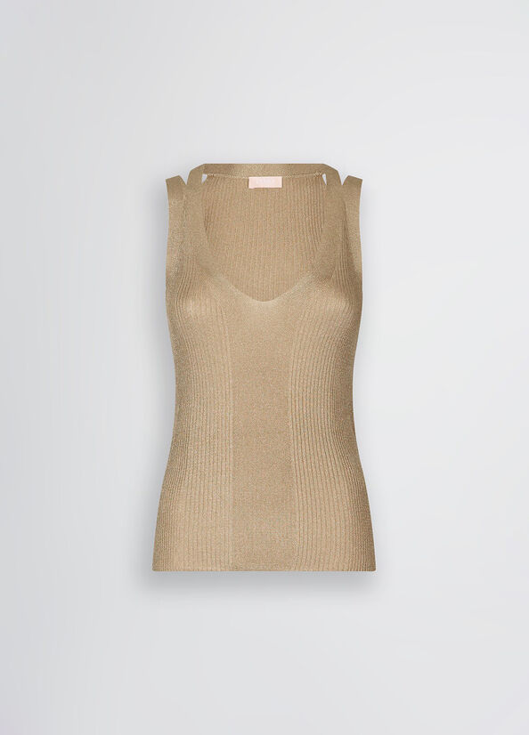 top maglia in lurex WA5057MS64J A4342 liU JO 
