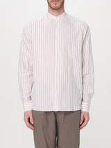 MANUEL RITZ camicia alla coreana Beige