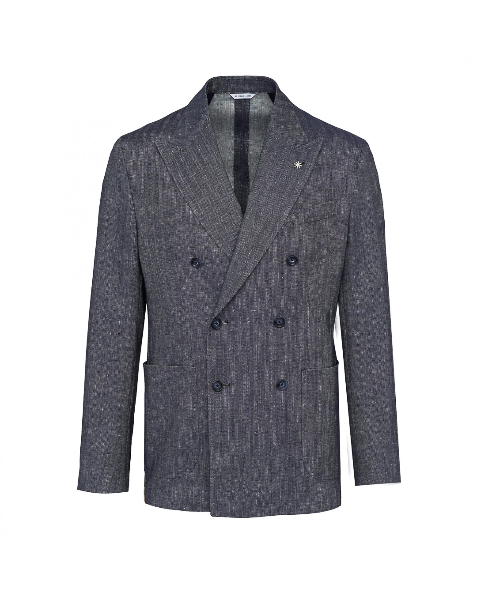 giacca doppiopetto lino 3832G2738 253124 89 MANUEL RITZ 