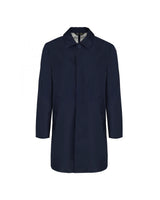 MANUEL RITZ trench tecnico in microfibra Blu
