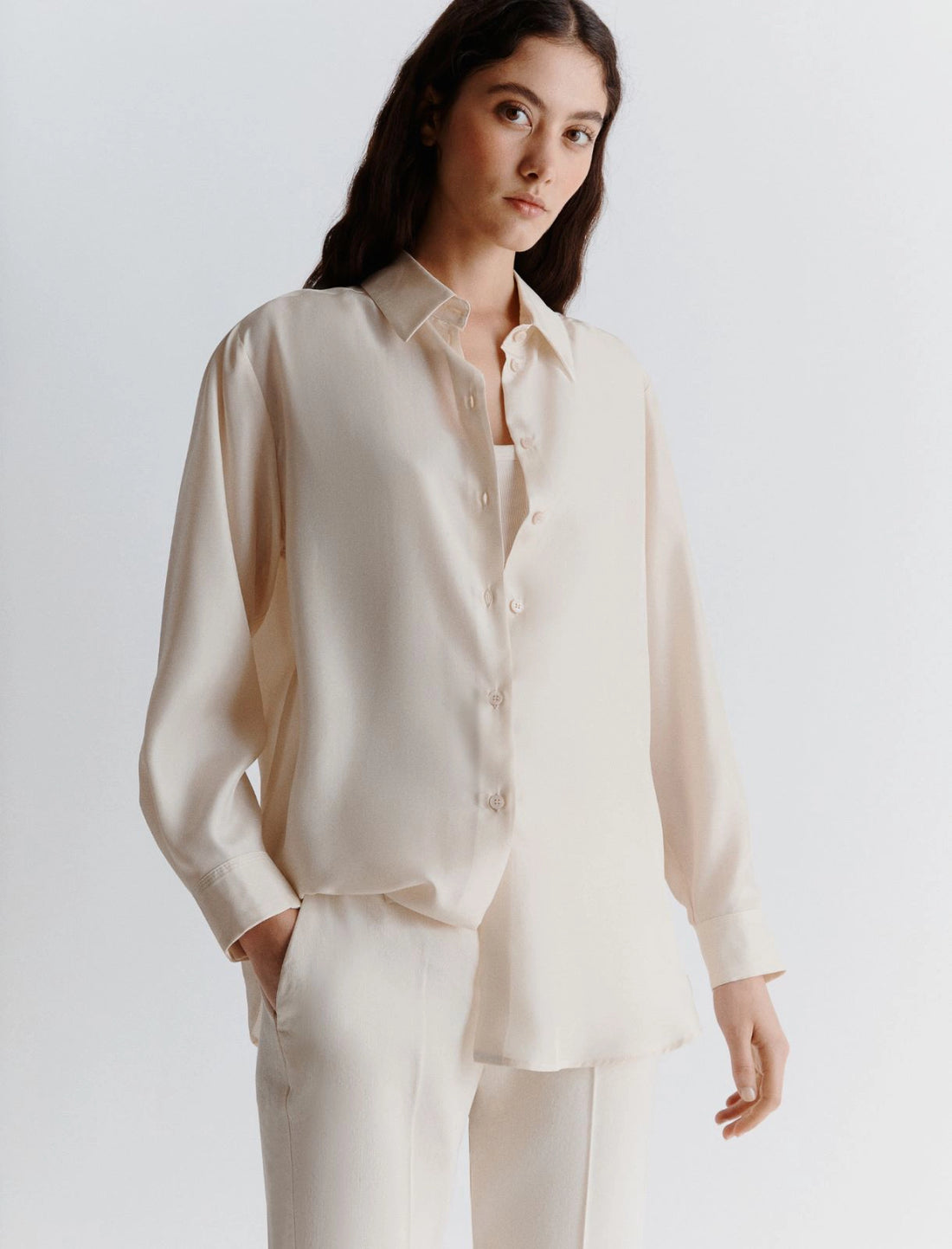 camicia di pura seta ALEC 003 MARella 