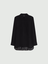 MARella camicia in georgette Nero