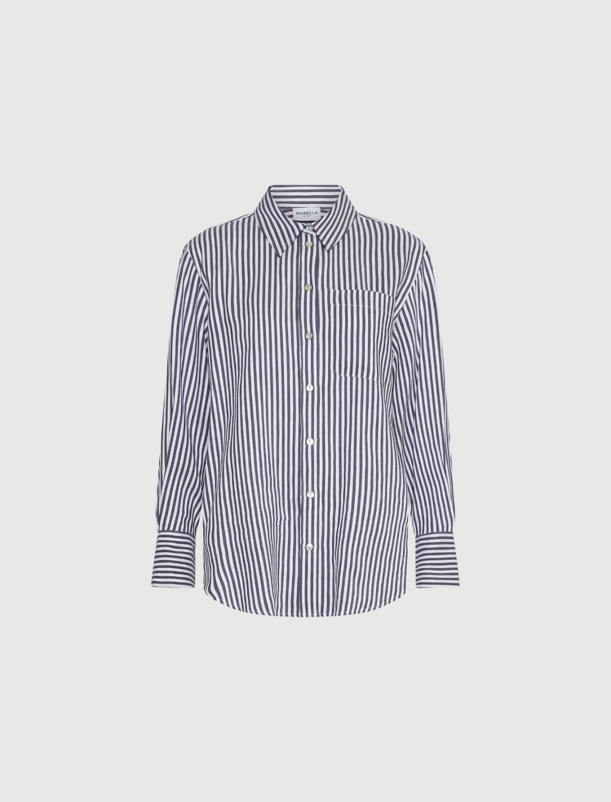 camicia in lino a righe INES 002 MARella 