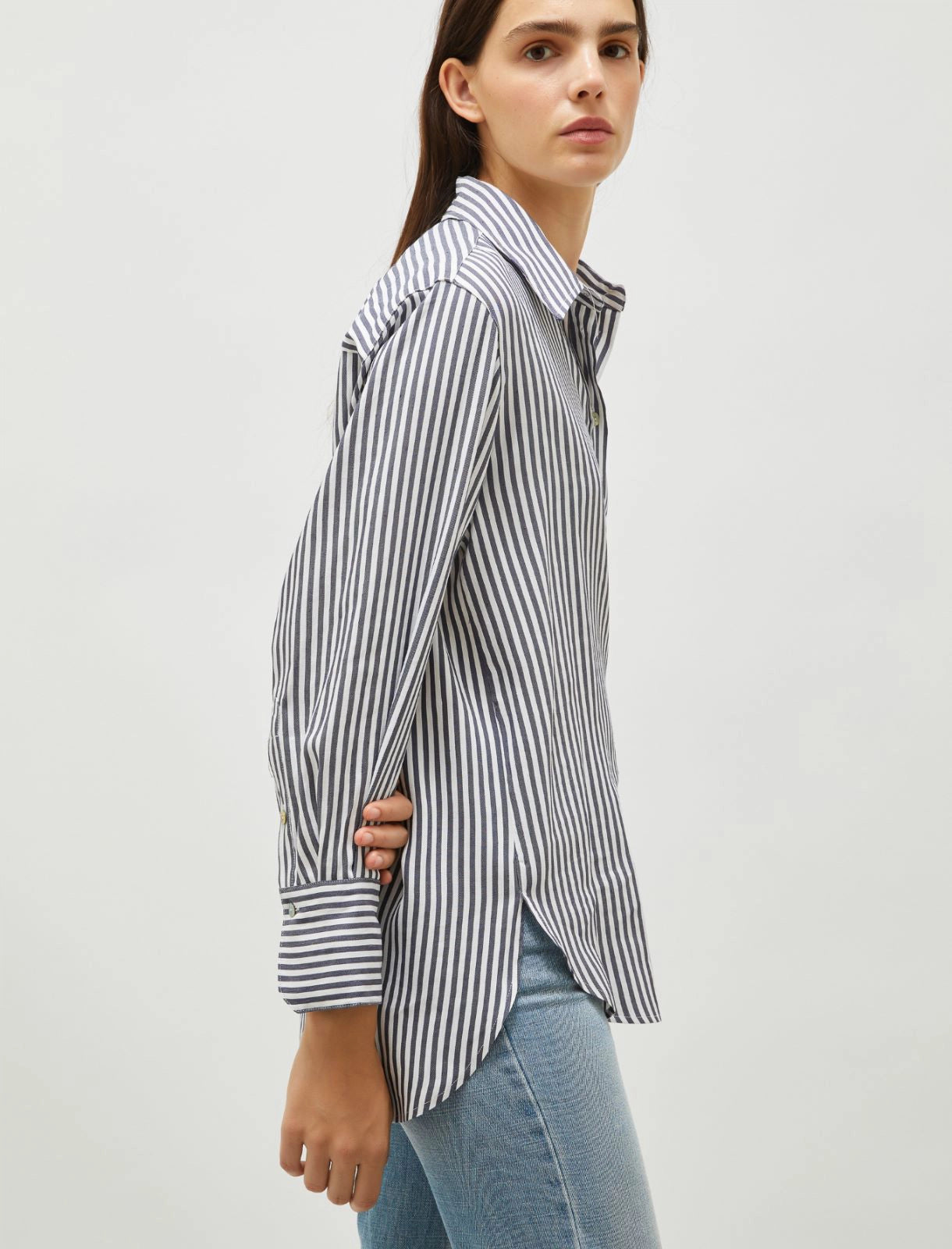 camicia in lino a righe INES 002 MARella 