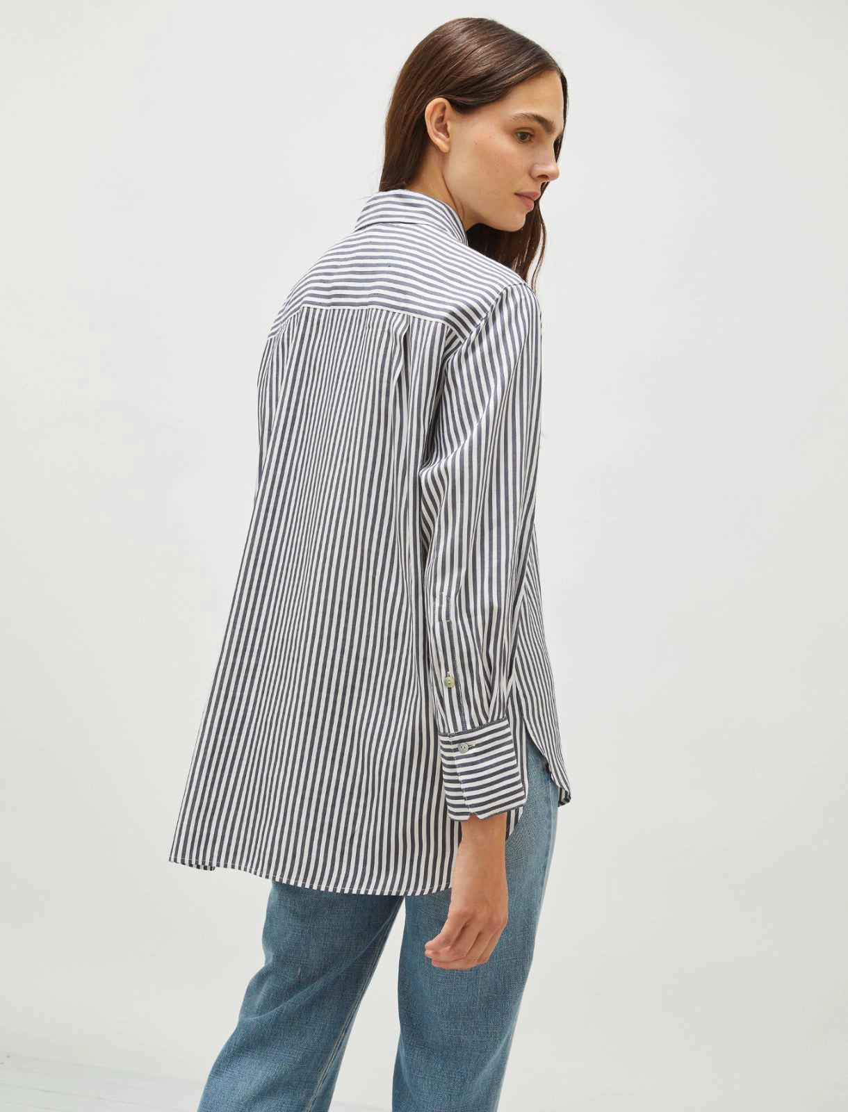 camicia in lino a righe INES 002 MARella 