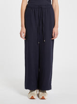 MARella pantalone ampio in lino Blu