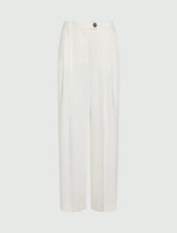 MARella pantalone in envers satin Bianco