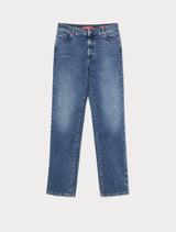 MARINA RINALDI jeans in denim di cotone Blu