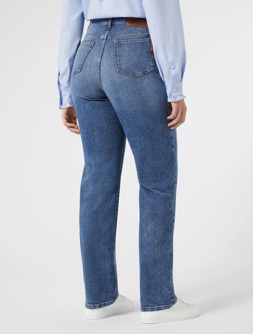 jeans in denim di cotone VOLTA 005 MARINA RINALDI 