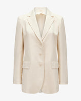 MAXMARA blazer monopetto regular Bianco