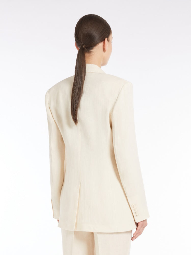 blazer in lino dèlavè MICIO 001 MAXMARA 