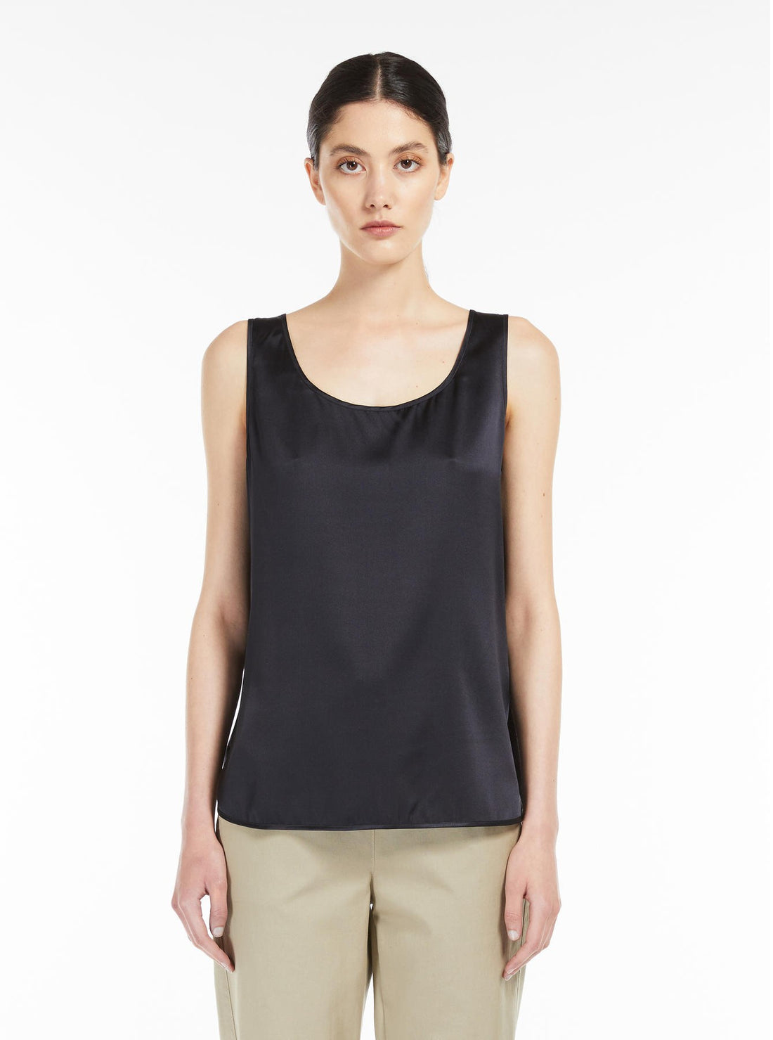 top in raso di seta PAN 006 MAXMARA 