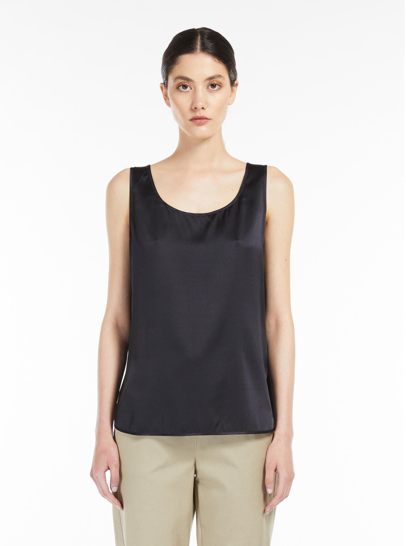 top in raso di seta PAN 006 MAXMARA 