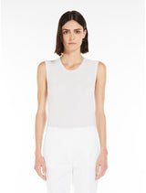 MAXMARA top in maglia Bianco