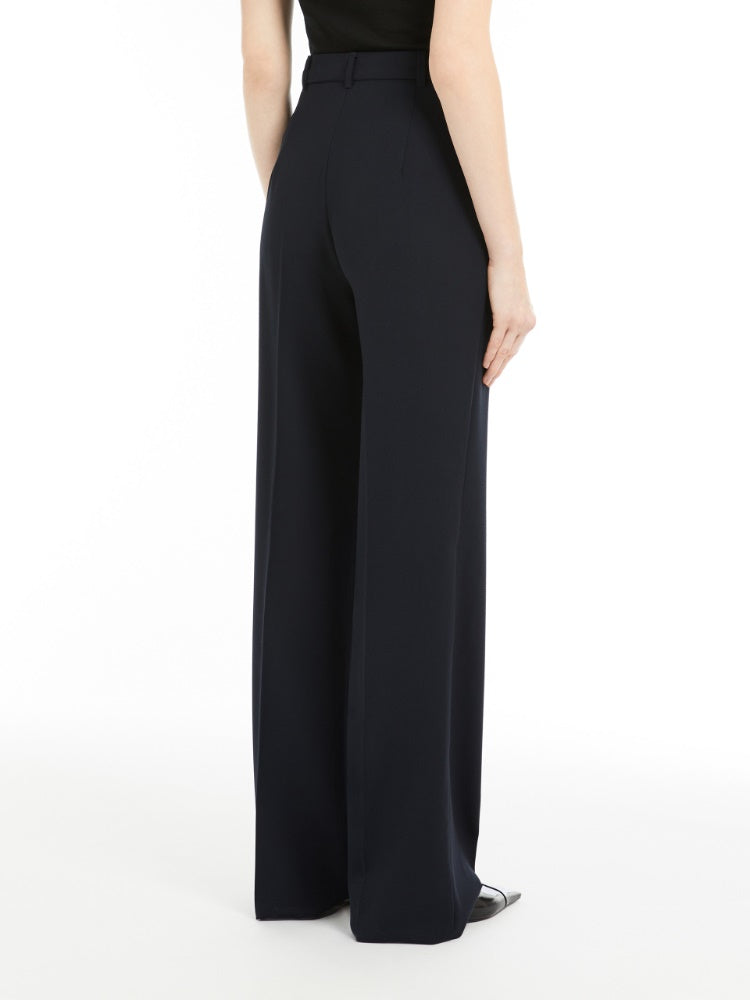 pantalone dritto in satin lana QUASAR 004 MAXMARA 