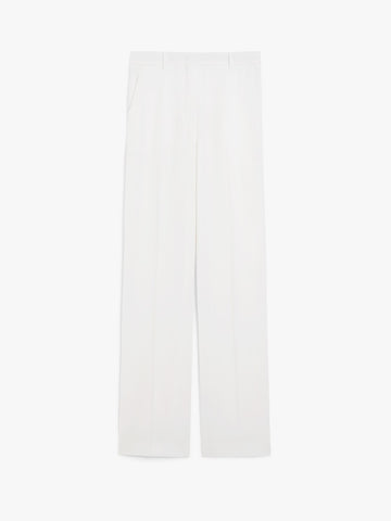 pantalone dritto in satin lana QUASAR 010 MAXMARA 