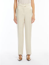 MAXMARA pantalone a sigaretta Bianco