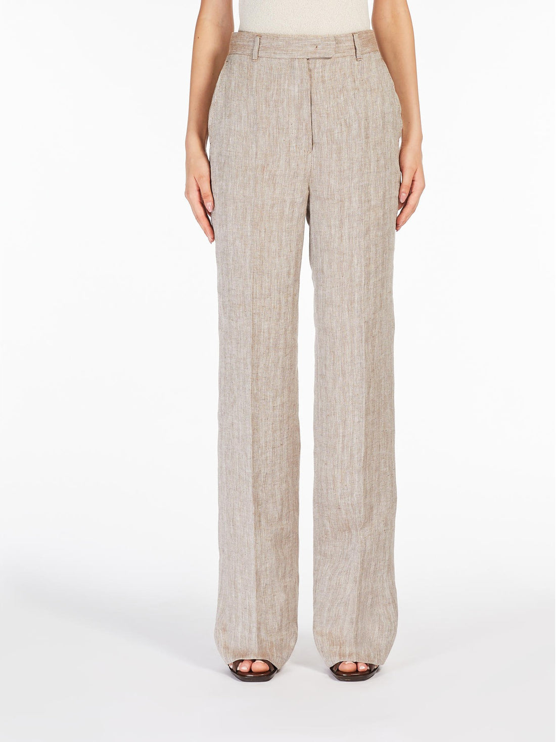 pantalone in lino melange SATIRA 004 MAXMARA 