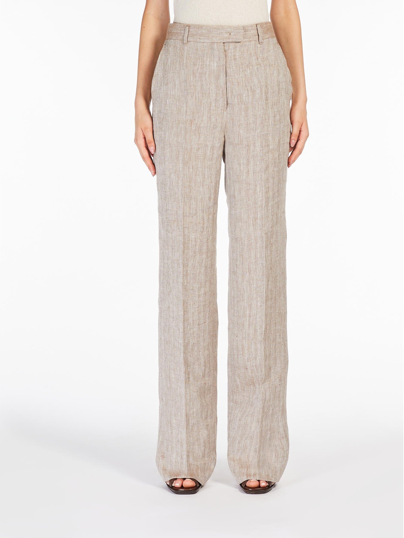 pantalone in lino melange SATIRA 004 MAXMARA 